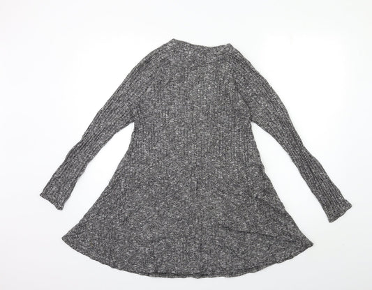 Boohoo Womens Grey Knit Pullover Jumper Size 10