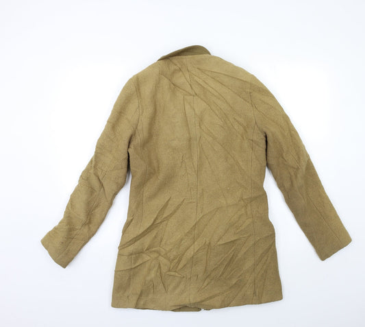 H&M Womens Beige Overcoat Coat Size 12