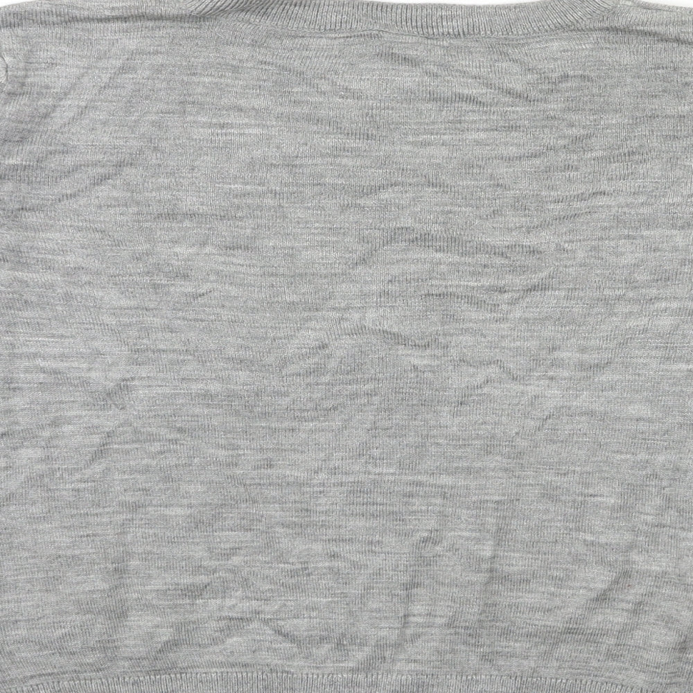 Marks and Spencer Womens Grey Knit Pullover Jumper Size S