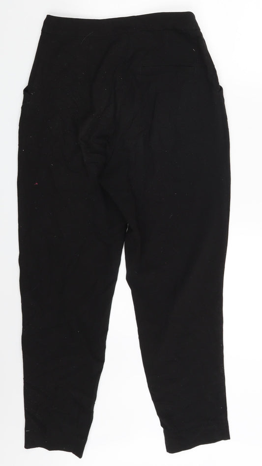 H&M Womens Black Trousers Size 8 L26 in