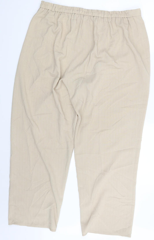 Berkertex Womens Beige Trousers Size 18 L27 in