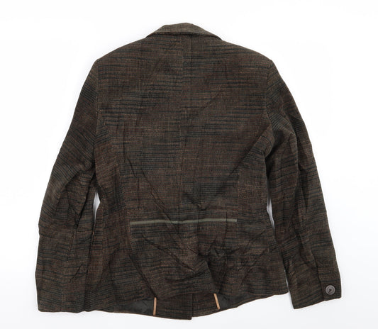 Klass Womens Brown Jacket Blazer Size 12