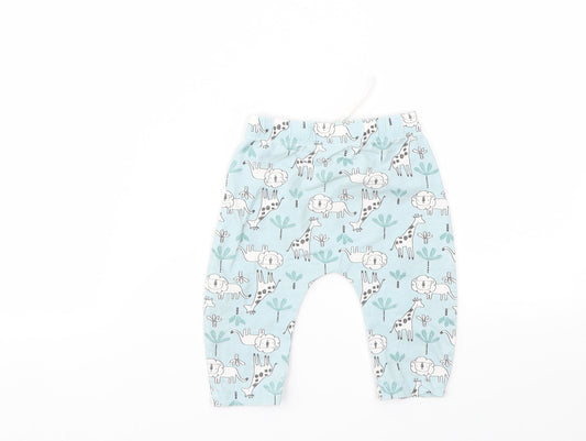 Matalan Boys Blue Animal Print Capri Leggings Size 3-6 Months