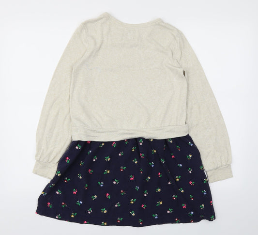 Gap Girls Brown Floral Fit & Flare Size XL