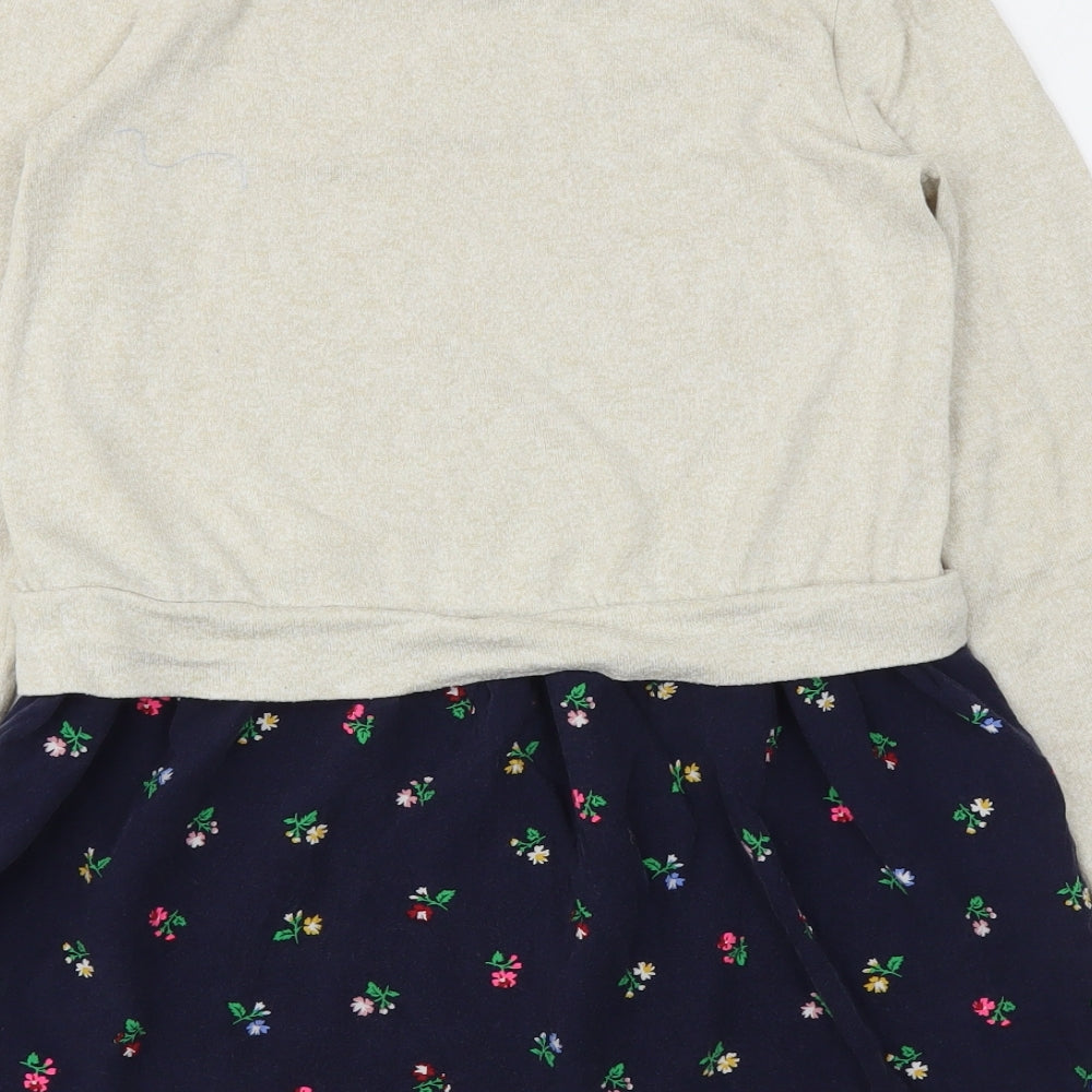 Gap Girls Brown Floral Fit & Flare Size XL