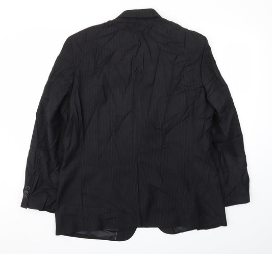 JACK REED Mens Black Jacket Blazer Size 44