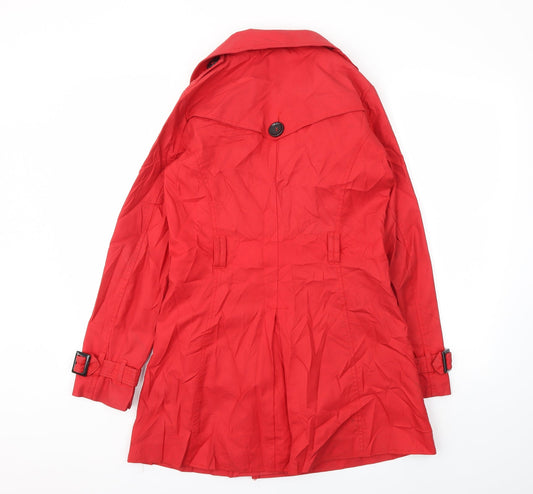 H&M Womens Red Jacket Coat Size 10