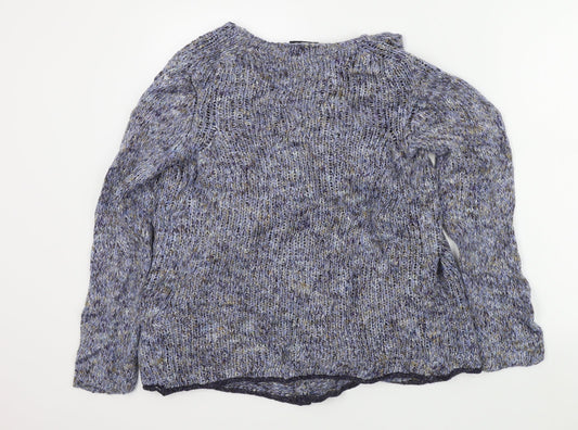 mary Womens Blue Cardigan Jumper Size 10