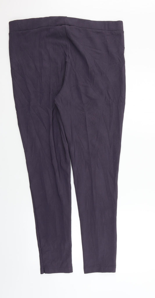 ananor Womens Purple Trousers Size 20 L28 in