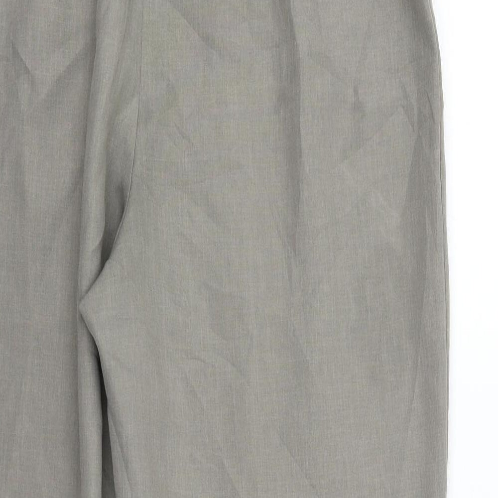 BHS Womens Green Trousers Size 14 L25 in