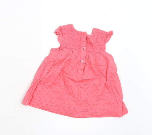 George Girls Pink A-Line Size 9-12 Months