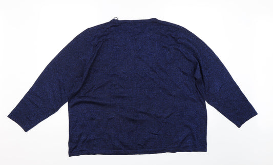 Bonmarché Womens Blue Pullover Jumper Size XL