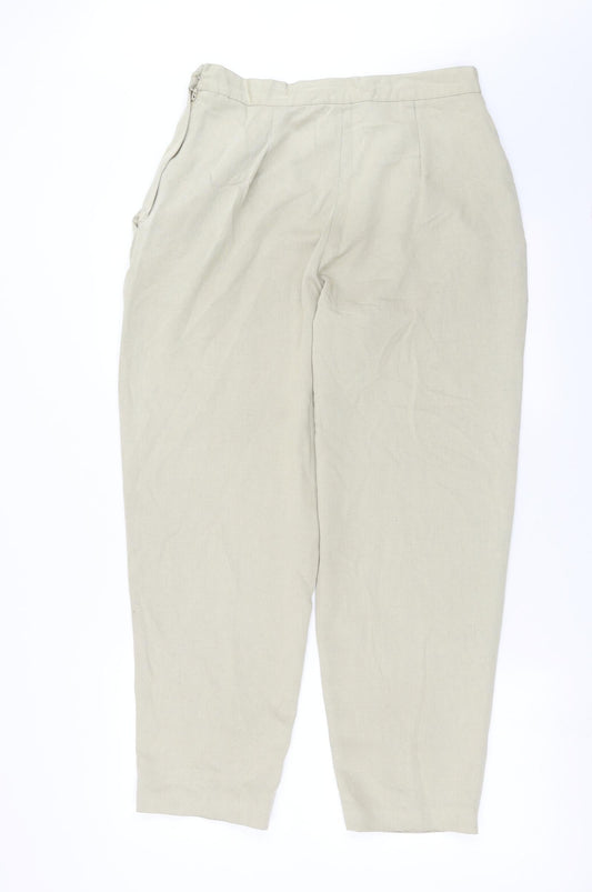 BHS Womens Beige Trousers Size 16 L28 in