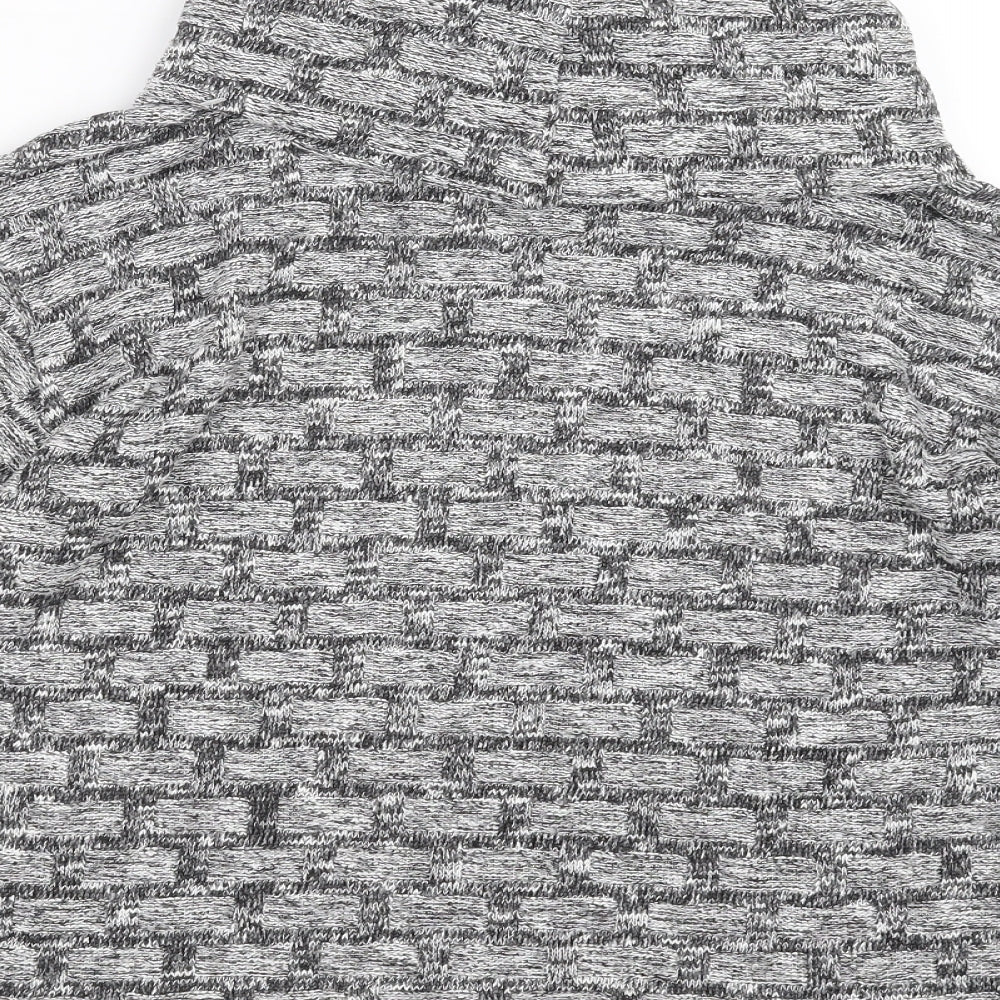 Brand and care label for Principles women’s grey knit jumper, size UK 14