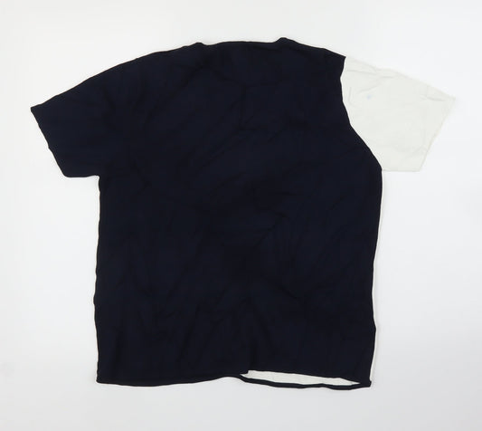 Al Paradise Womens Blue Basic Blouse Size M