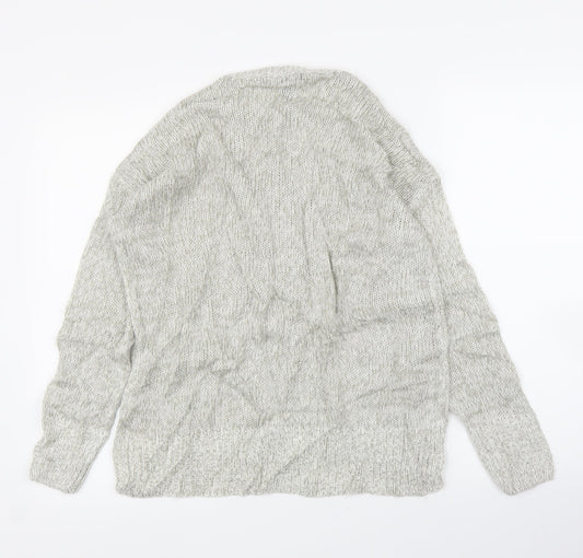 New Look Womens Grey Pullover Jumper Size S