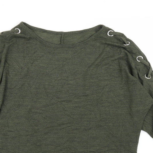 New Look Womens Green Basic Blouse Size S