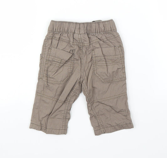 NEXT Boys Brown Cargo Trousers Size 3-6 Months