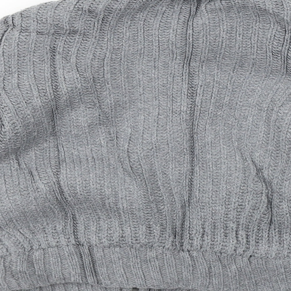 Brand and care label for Pandemonium boys’ grey jacket coat, size 2, years