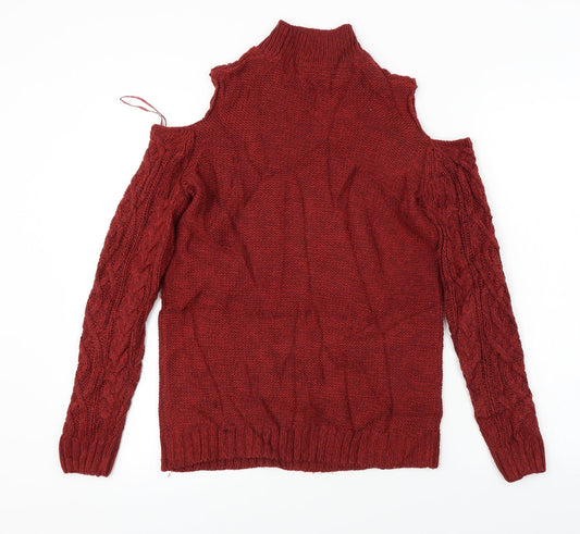 Matalan Womens Red Pullover Jumper Size M