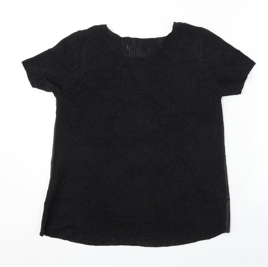 NEXT Womens Black Basic T-Shirt Size 12