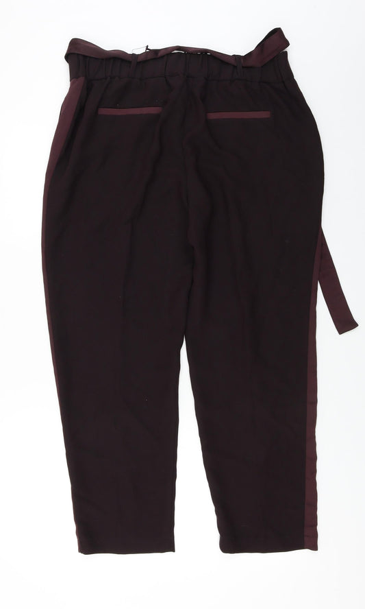 NEXT Womens Purple Trousers Size 16 L26 in