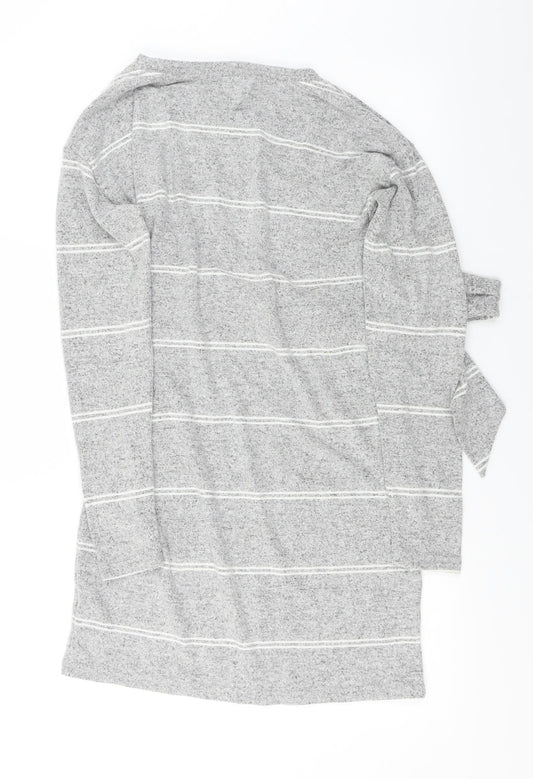 F&F Womens Grey Striped A-Line Size 6