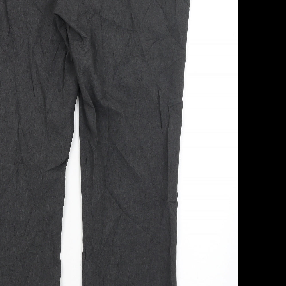 Papaya Womens Grey Trousers Size 18 L28 in