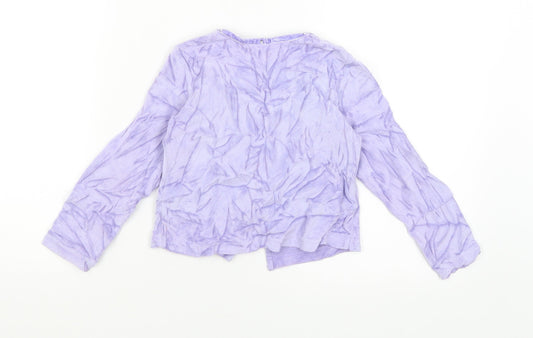 Adams Girls Purple Pullover Jumper Size 4 Years