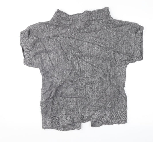 YPSILON Womens Grey Cardigan Jumper Size 12