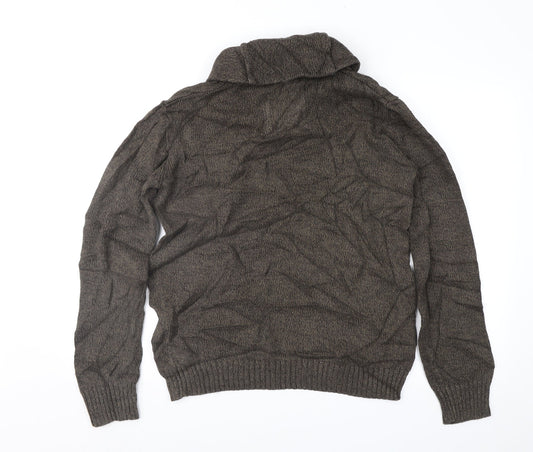 H&M Mens Brown Pullover Jumper Size M