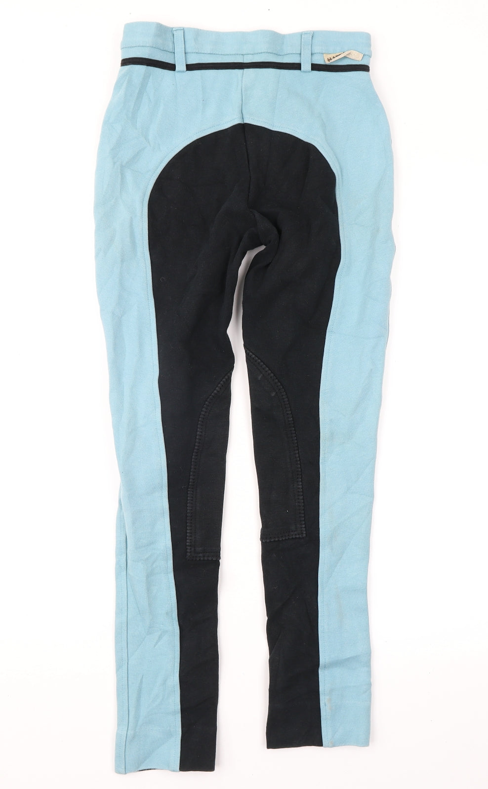 Harry Hall Womens Blue Geometric Trousers Size 24 in L26 in - Jodhpurs
