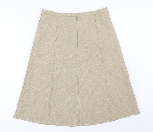 Finnkarelia Womens Beige Flare Skirt Size 30 in