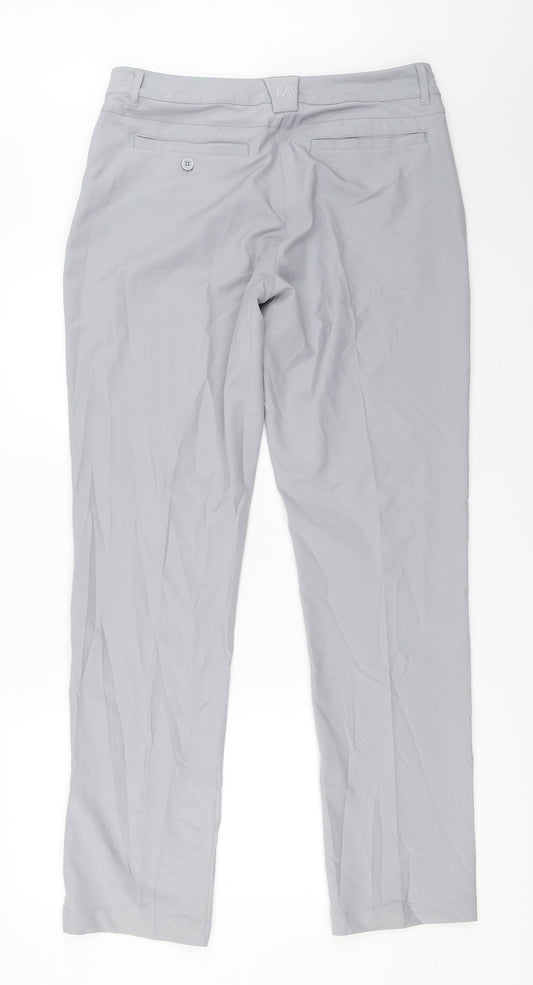 Lesmart Womens Grey Trousers Size 10 L32 in