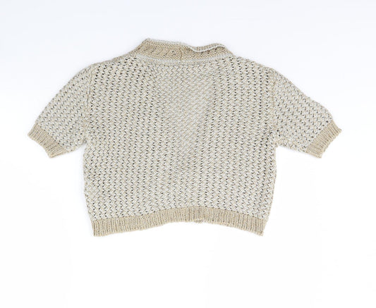 m&s Womens Gold Jacket Size 12