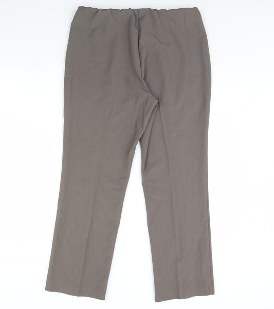 Bonmarché Womens Brown Trousers Size 14 L29 in