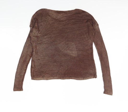 La Redoute Womens Brown Pullover Jumper Size 14