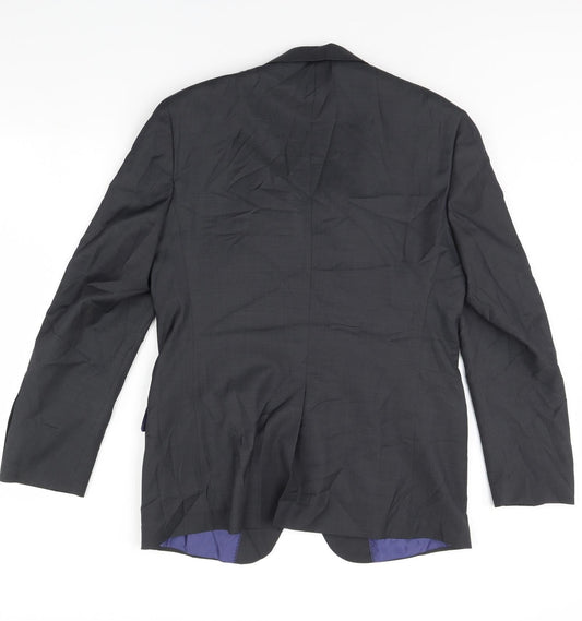 M&S Mens Grey Jacket Blazer Size M - Shoulder Pads