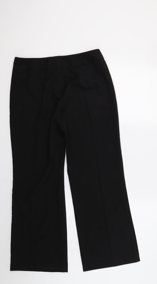 Dorothy Perkins Womens Black Trousers Size 12 L26 in