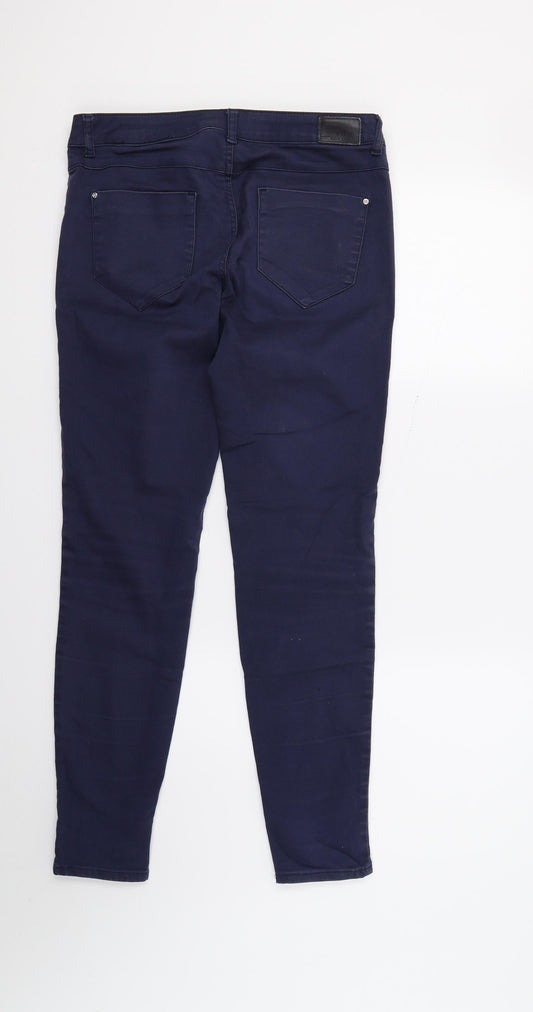 Zara Womens Blue Skinny Jeans Size 8 L26 in