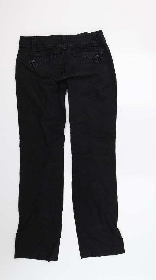 Mexx Womens Black Denim Straight Jeans Size 6 L31 in