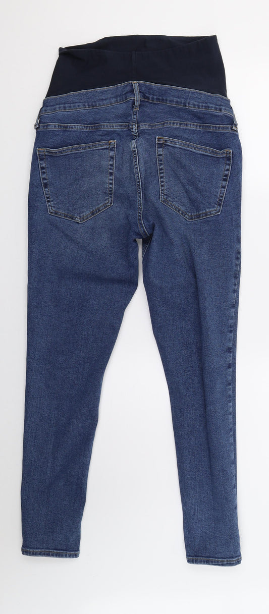 Topshop Womens Blue Denim Skinny Jeans Size 10 L26 in