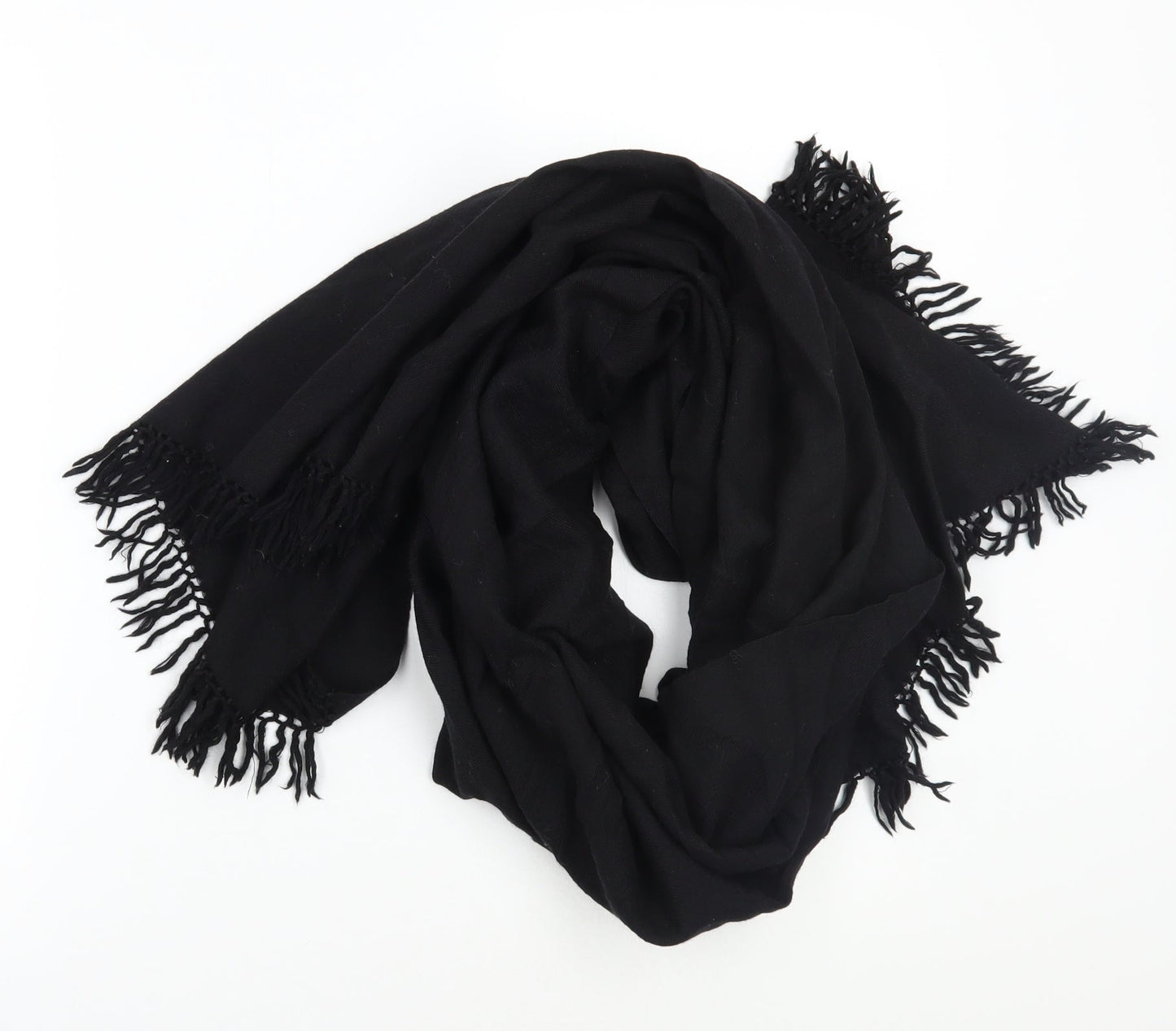 Preworn Womens Black Scarf