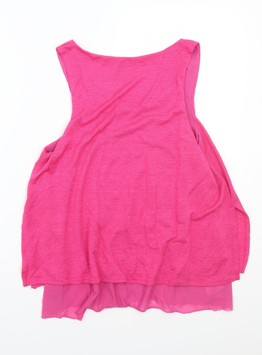 Mango Womens Pink Basic T-Shirt Size M