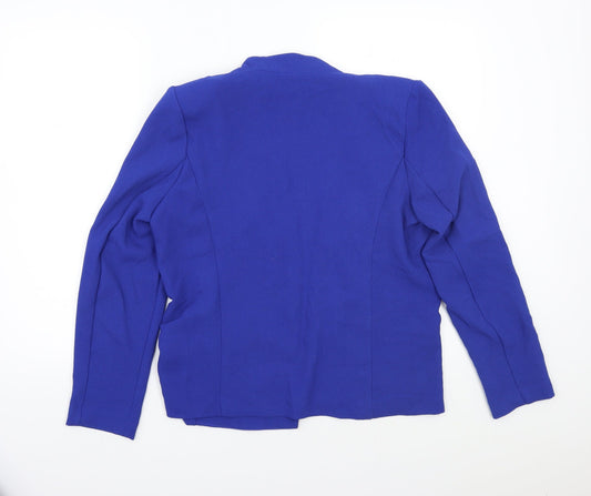 Damart Womens Blue Jacket Blazer Size 12