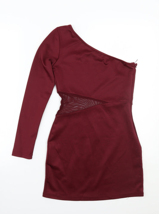 Glamourous Womens Red A-Line Size 8