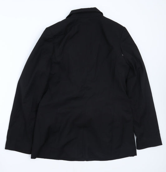H&M Womens Black Jacket Suit Size 12