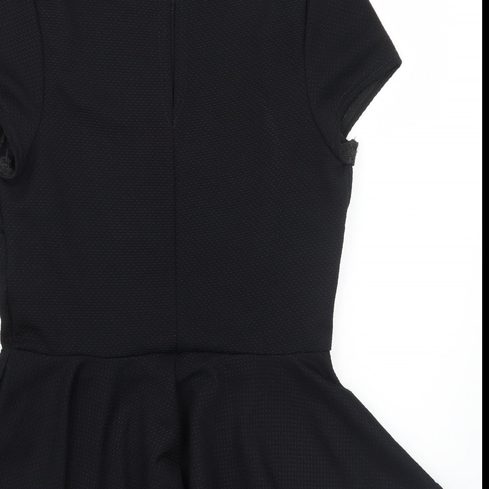 Newlook Womens Black Basic T-Shirt Size 12