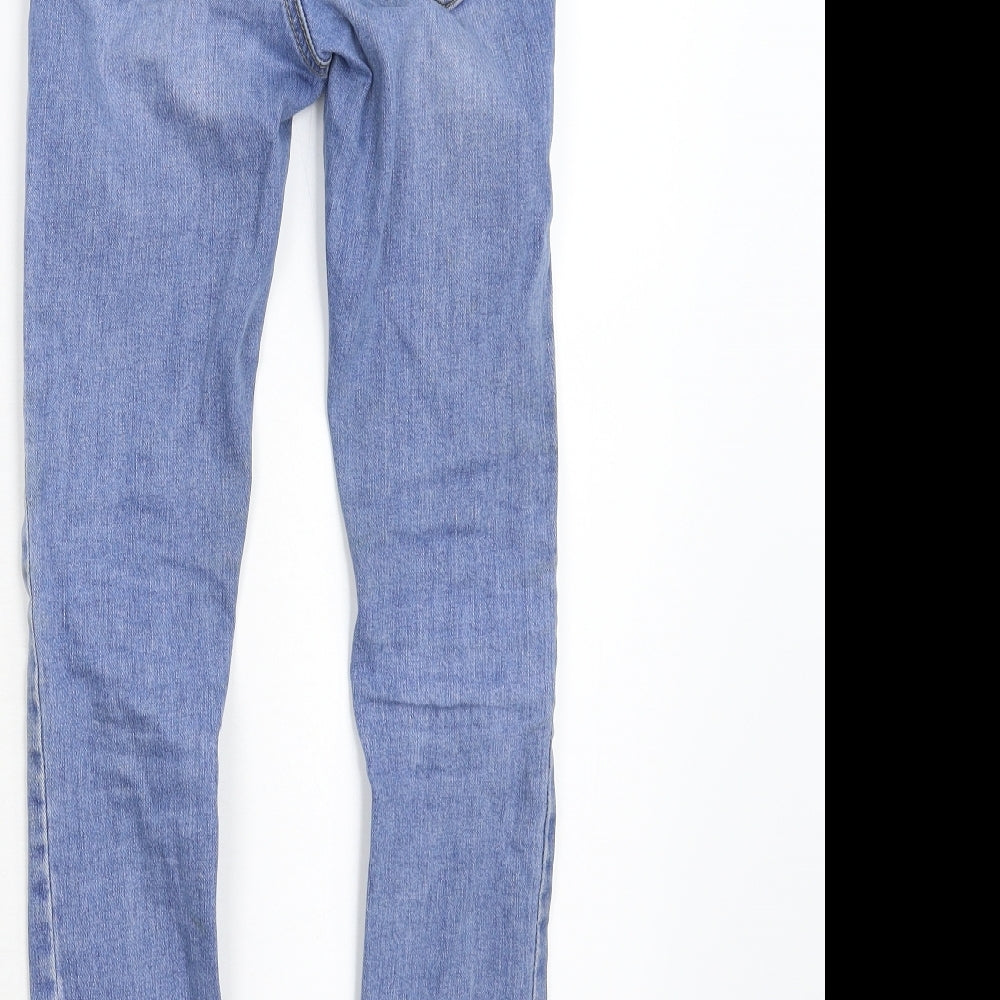 New Look Girls Blue Denim Skinny Jeans Size 9 Years
