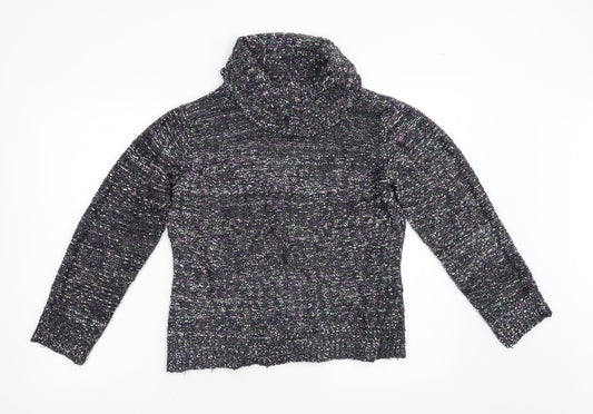 Alexara Womens Multicoloured Knit Pullover Jumper Size M